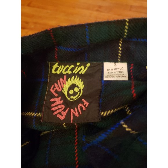 90s Green and Blue Plaid Mini Skirt - Picture 5 of 5